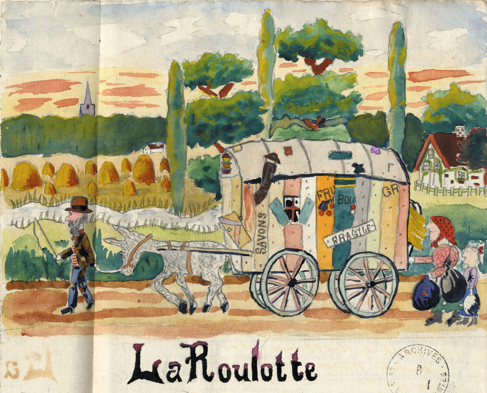 Dessin La Roulotte