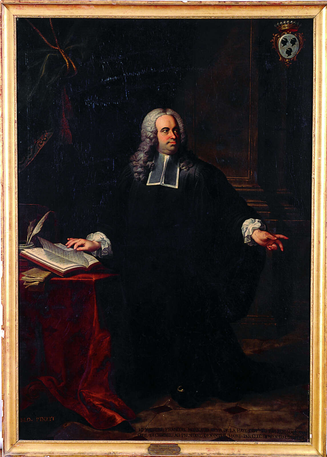 Portrait en pied de Monsieur François Moricaud, maire de Nantes