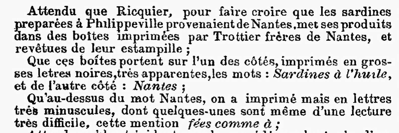 Extrait de la rubrique « Jurisprudence » de la « Revue des vins et liqueurs et des produits alimentaires pour l’exportation »