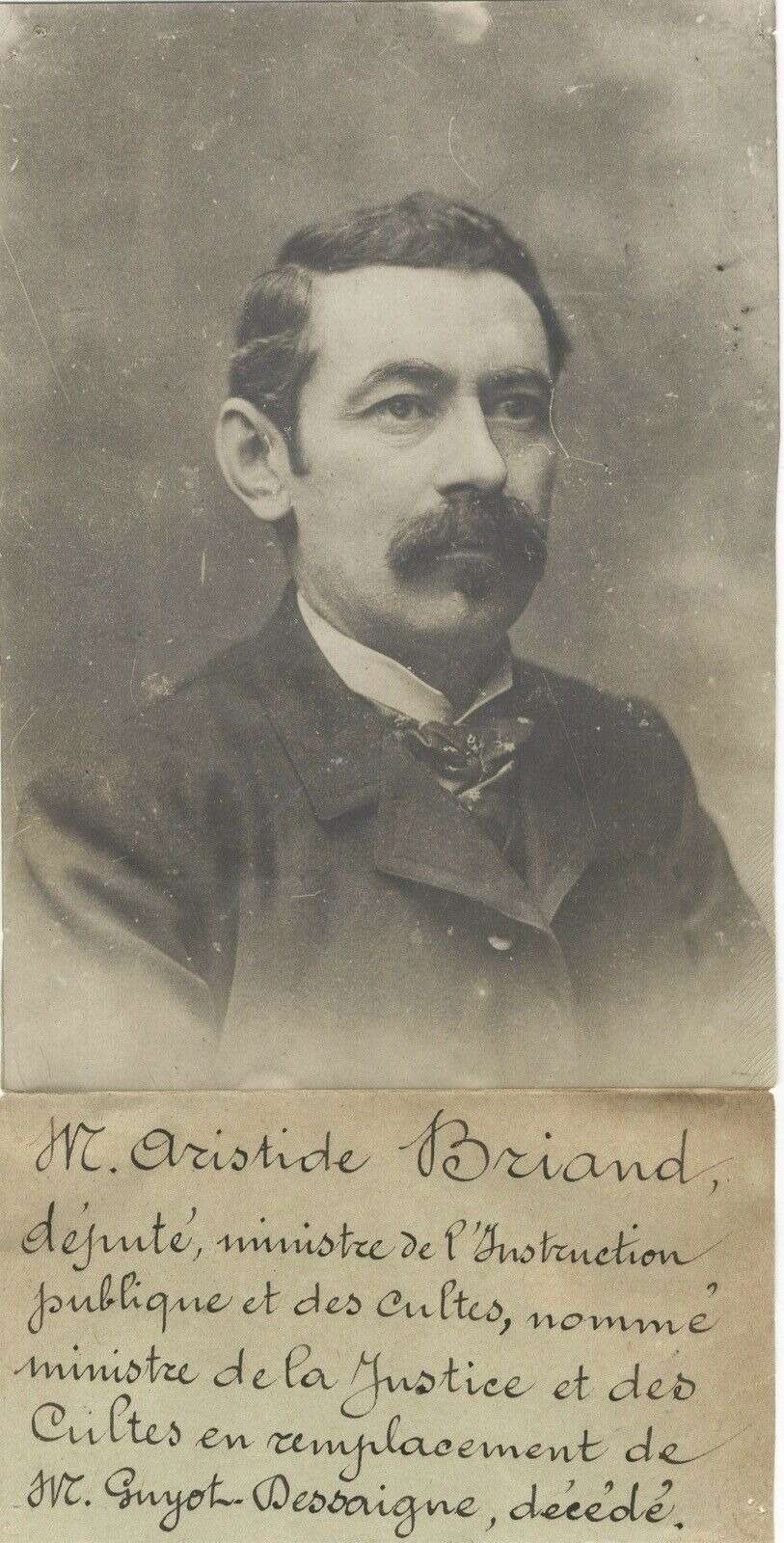 Aristide Briand, ministre de l’Instruction publique et des Cultes en 1906