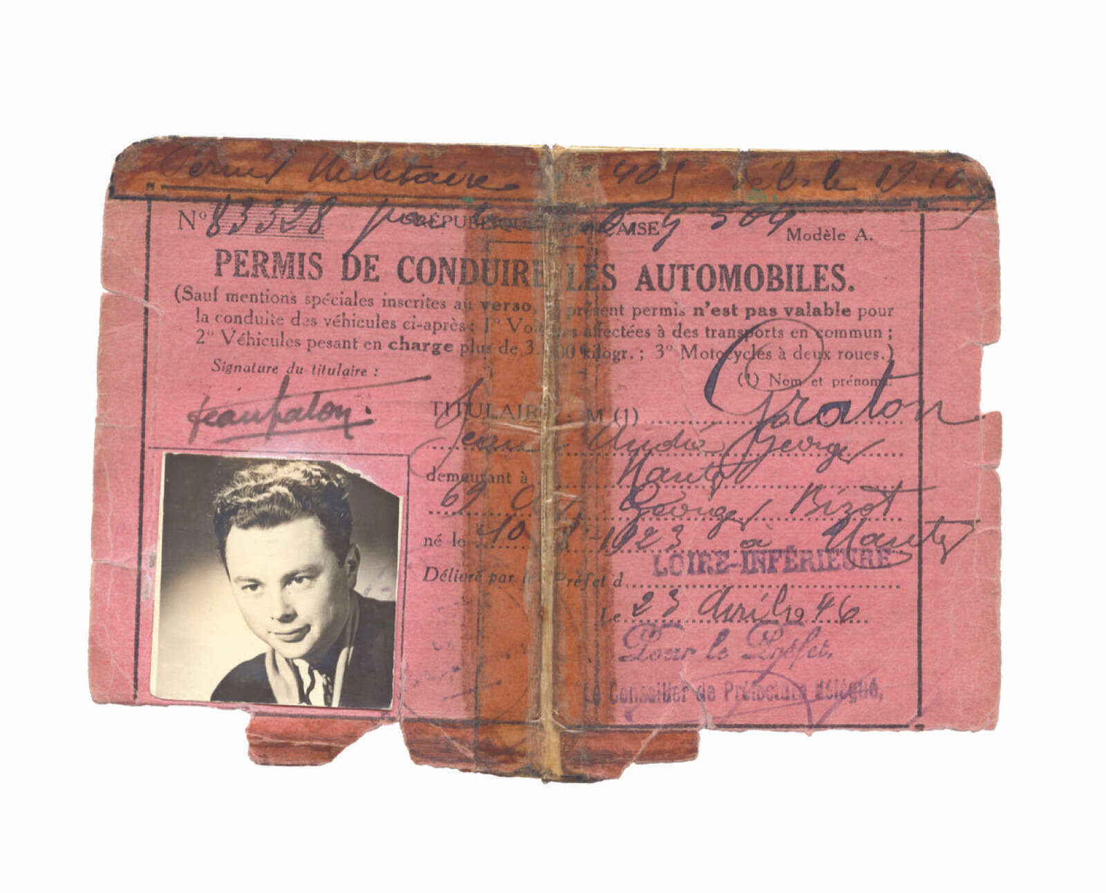 Permis de conduire de Jean Graton