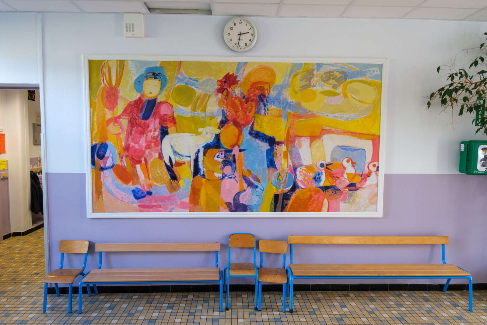 Oeuvre du 1% culturel Danses campagnardes au groupe scolaire Jean-Zay
