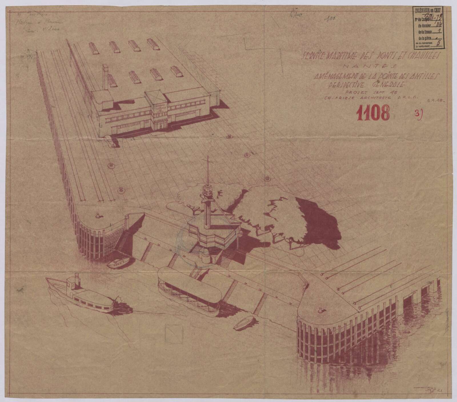 Projet d’aménagement de la pointe des Antilles par Charles Friesé