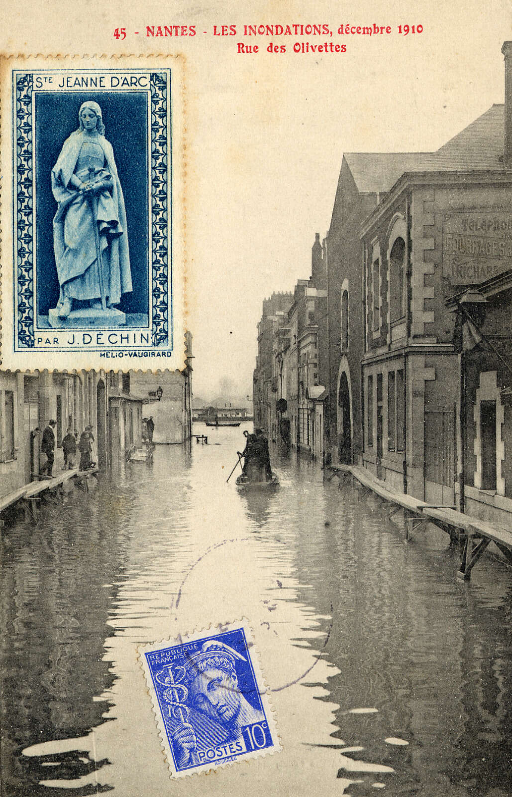 Inondations de décembre 1910, rue des Olivettes