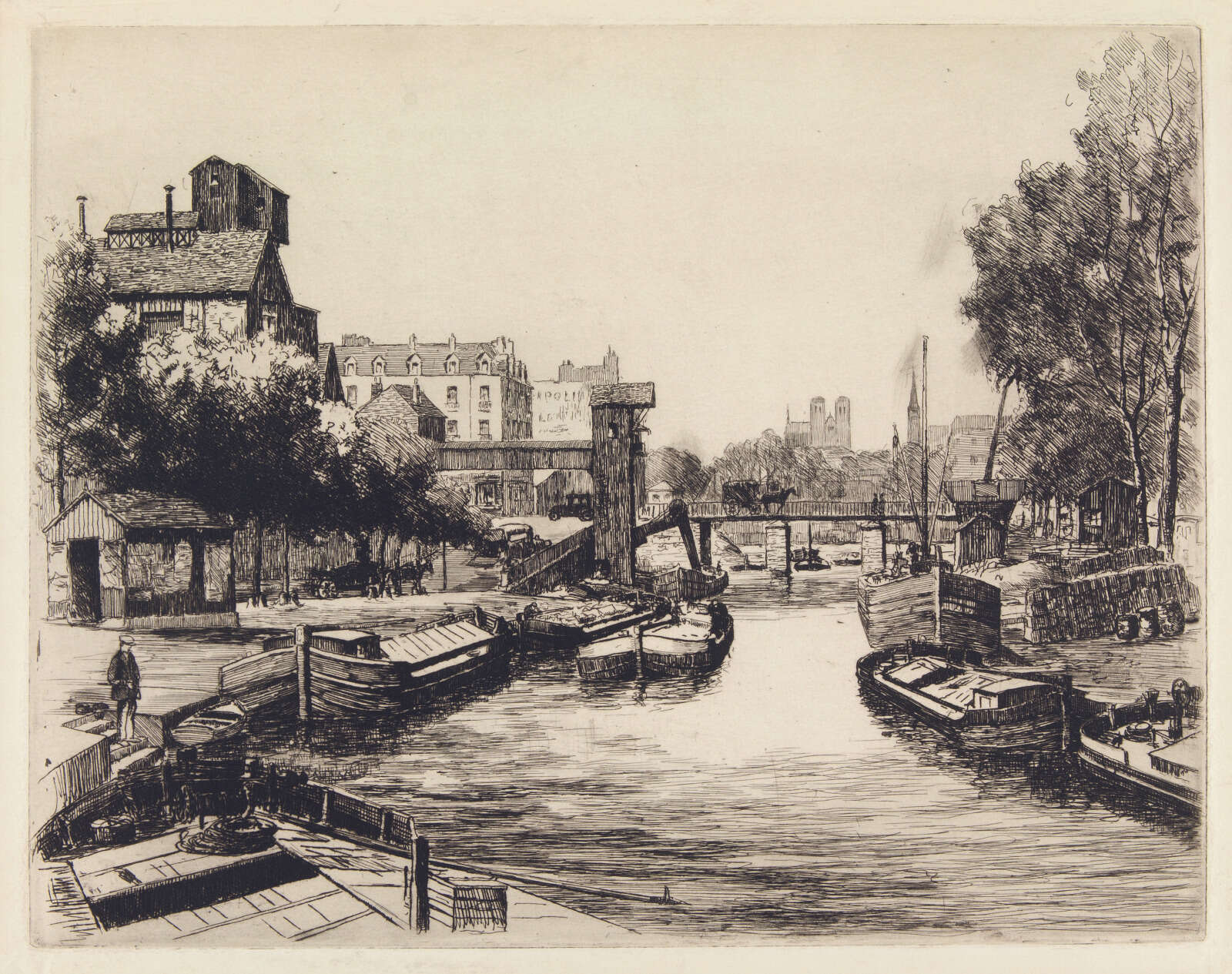 Eau-forte, L'ancien pont Morand