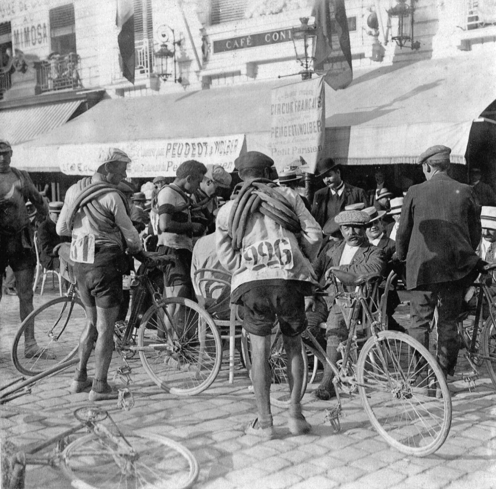 Départ de la dernière étape du premier tour de France