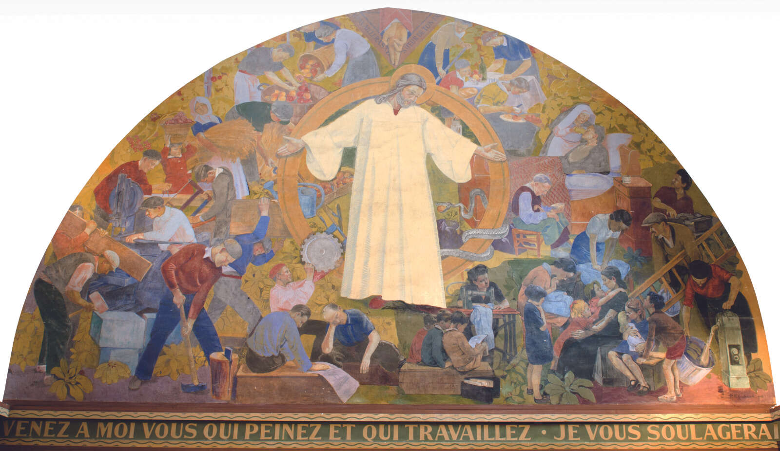 Fresque murale, La Sanctification du travail