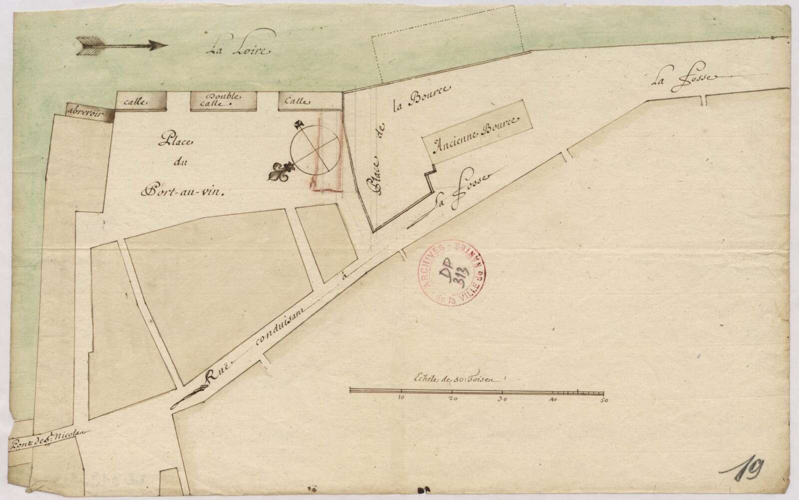 Quartier de l'ancienne bourse et lieu d'emplacement pour la nouvelle