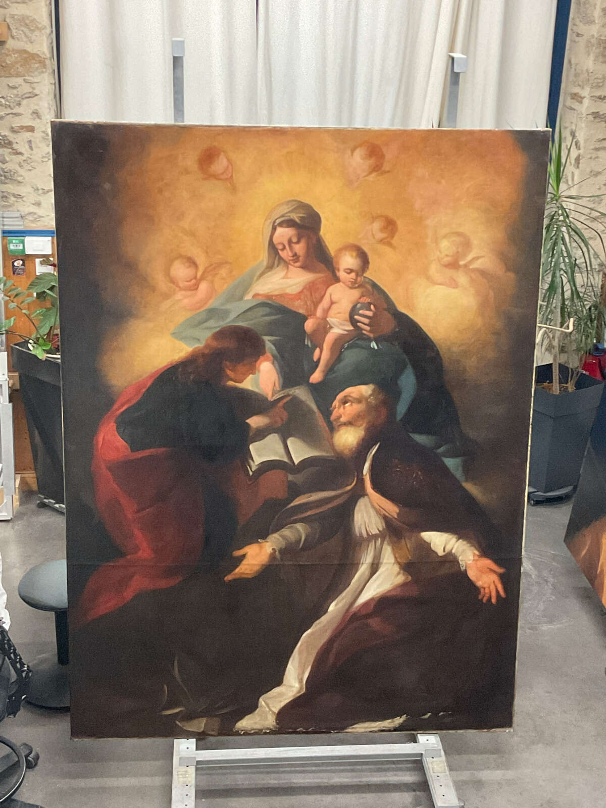« La Vierge en gloire » après sa restauration