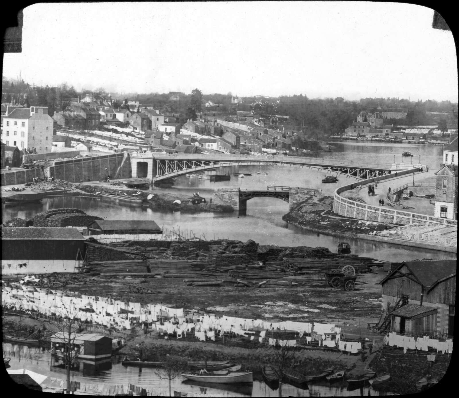 Pont de la Motte-Rouge, vue panoramique du quartier de Barbin depuis les toits du lycée Saint-Stanislas