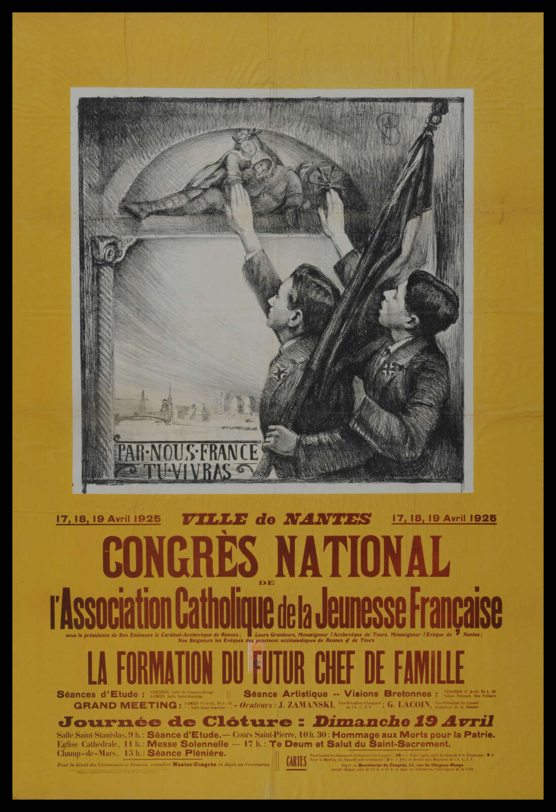 Affiche du Congrès national de l'Association catholique de la jeunesse française