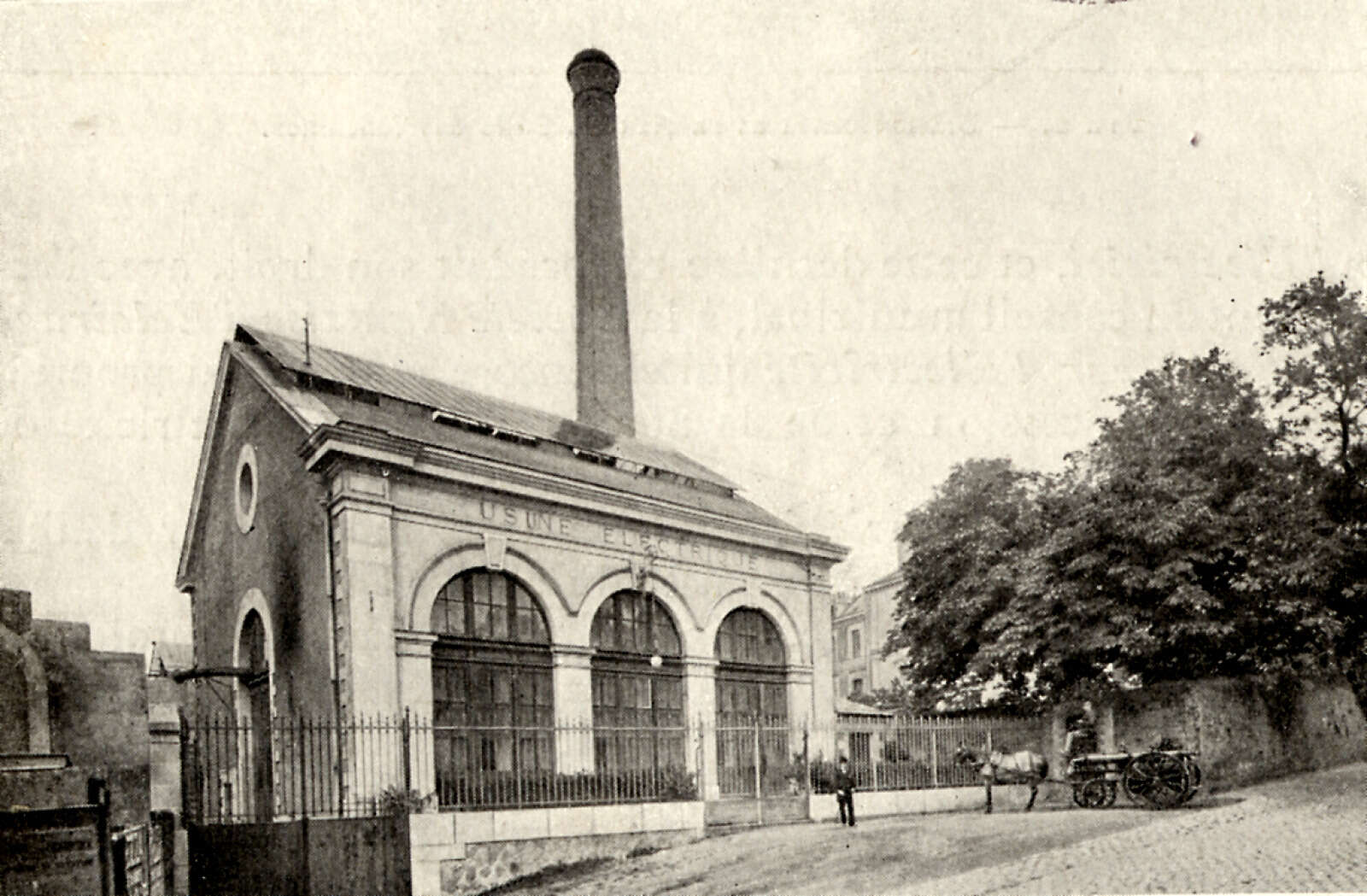 Usine électrique Sully, extrait de la monographie des établissements de la Compagnie générale d'électricité