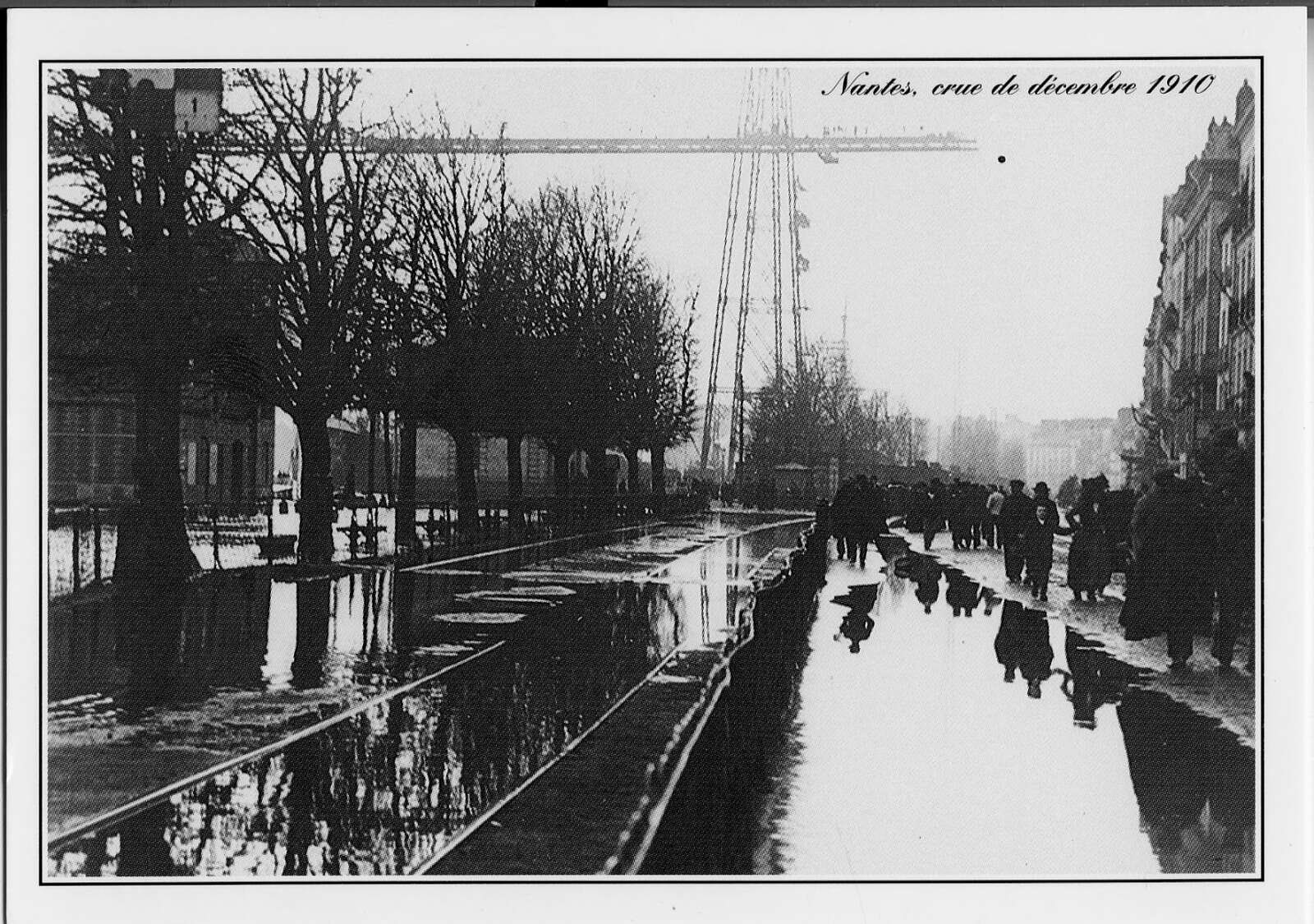 Inondations de décembre 1910, quai de la Fosse