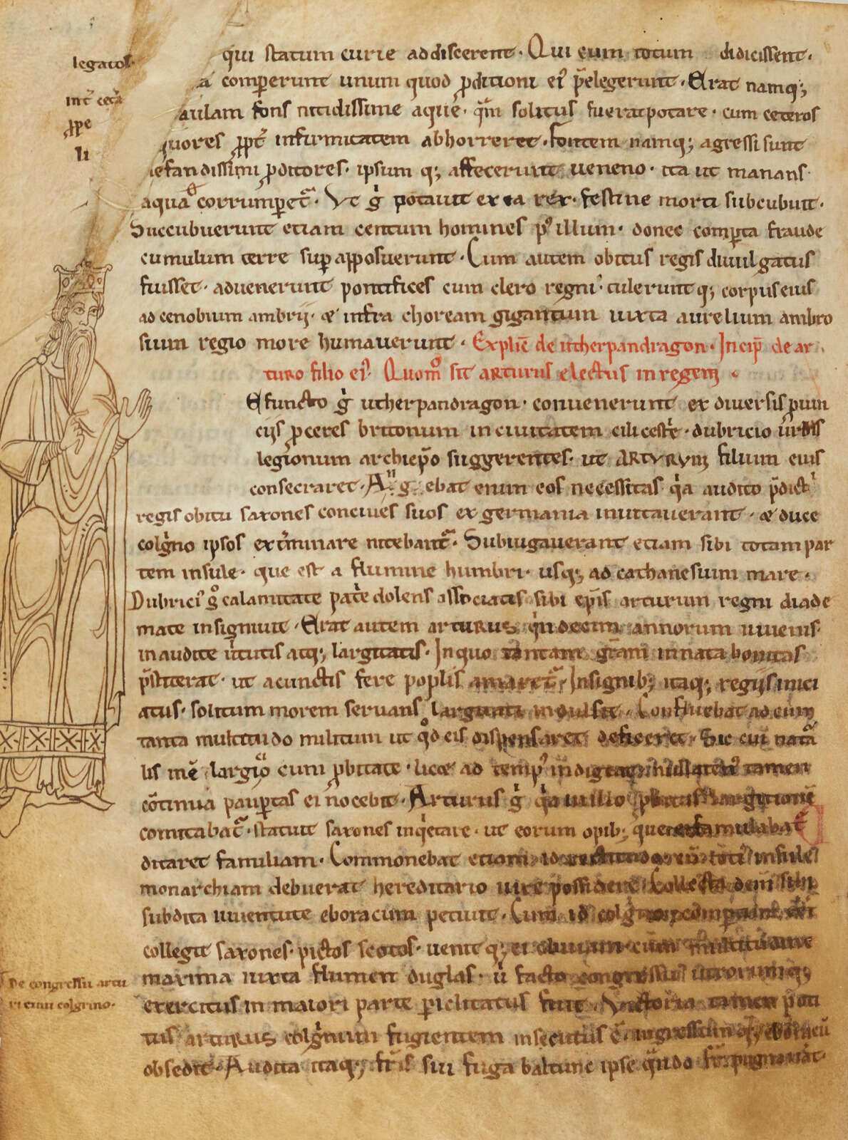 Manuscrit de « L’Histoire des rois de Bretagne » de Geoffroy de Monmouth