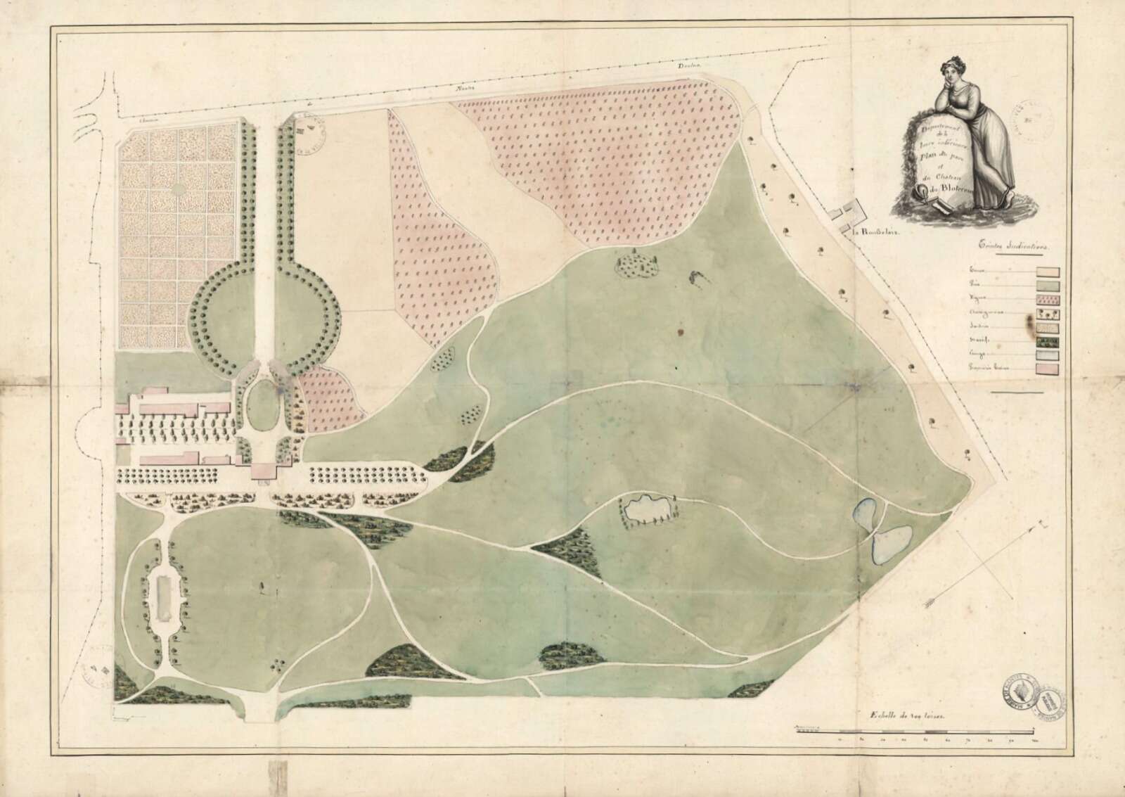 Plan du château et du parc du Grand Blottereau