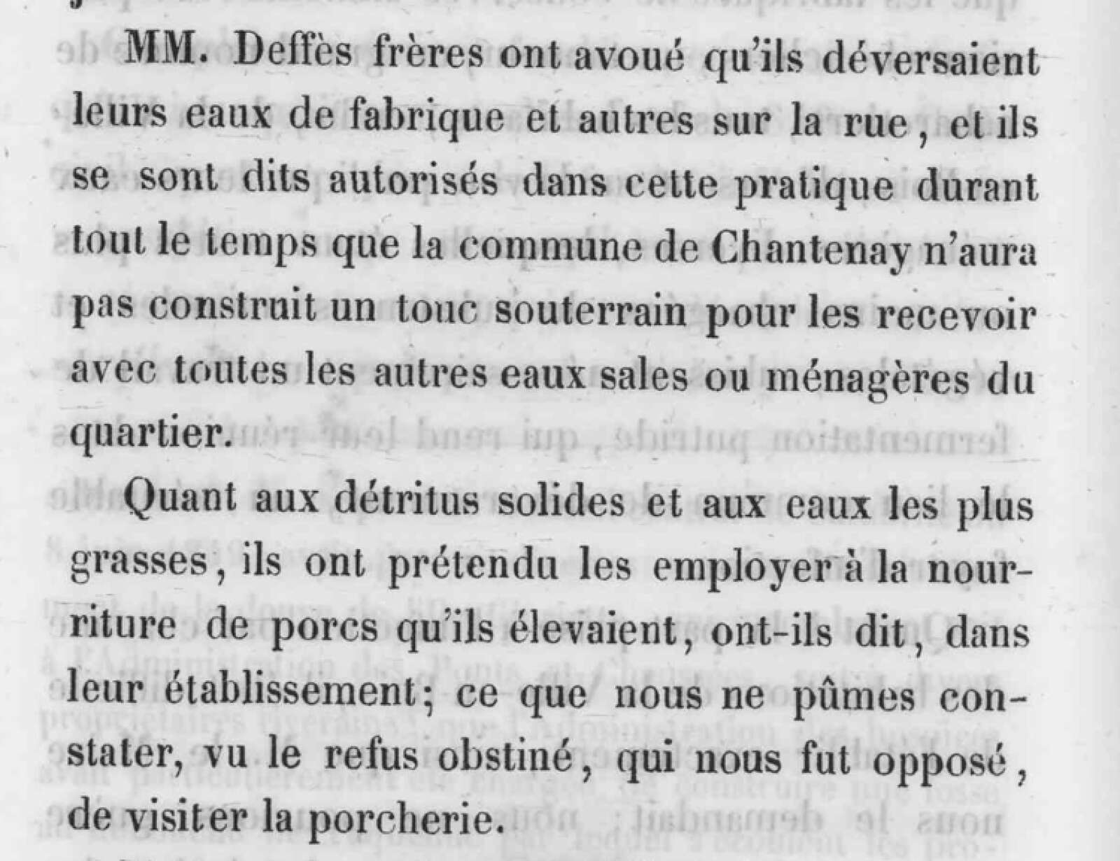 Mise en conformité des installations des usines Deffès