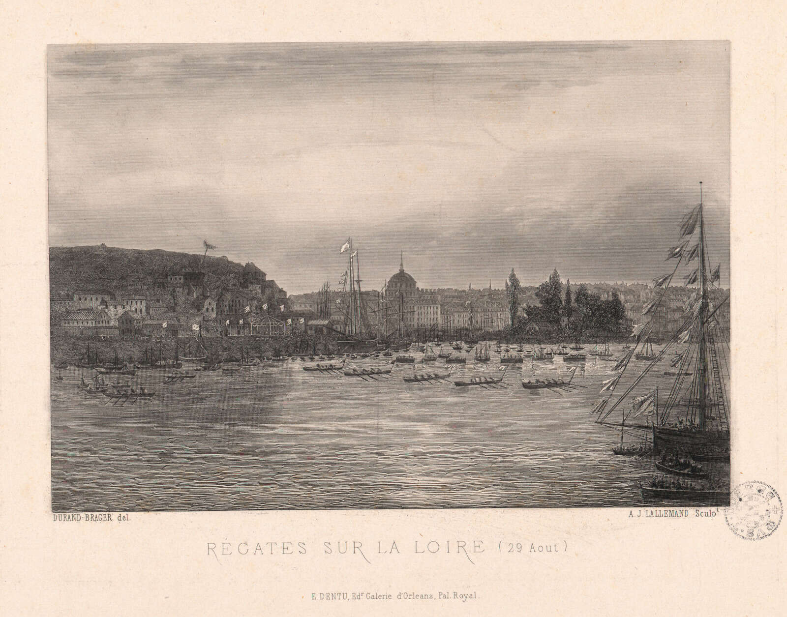 Eau-forte, Régates sur la Loire