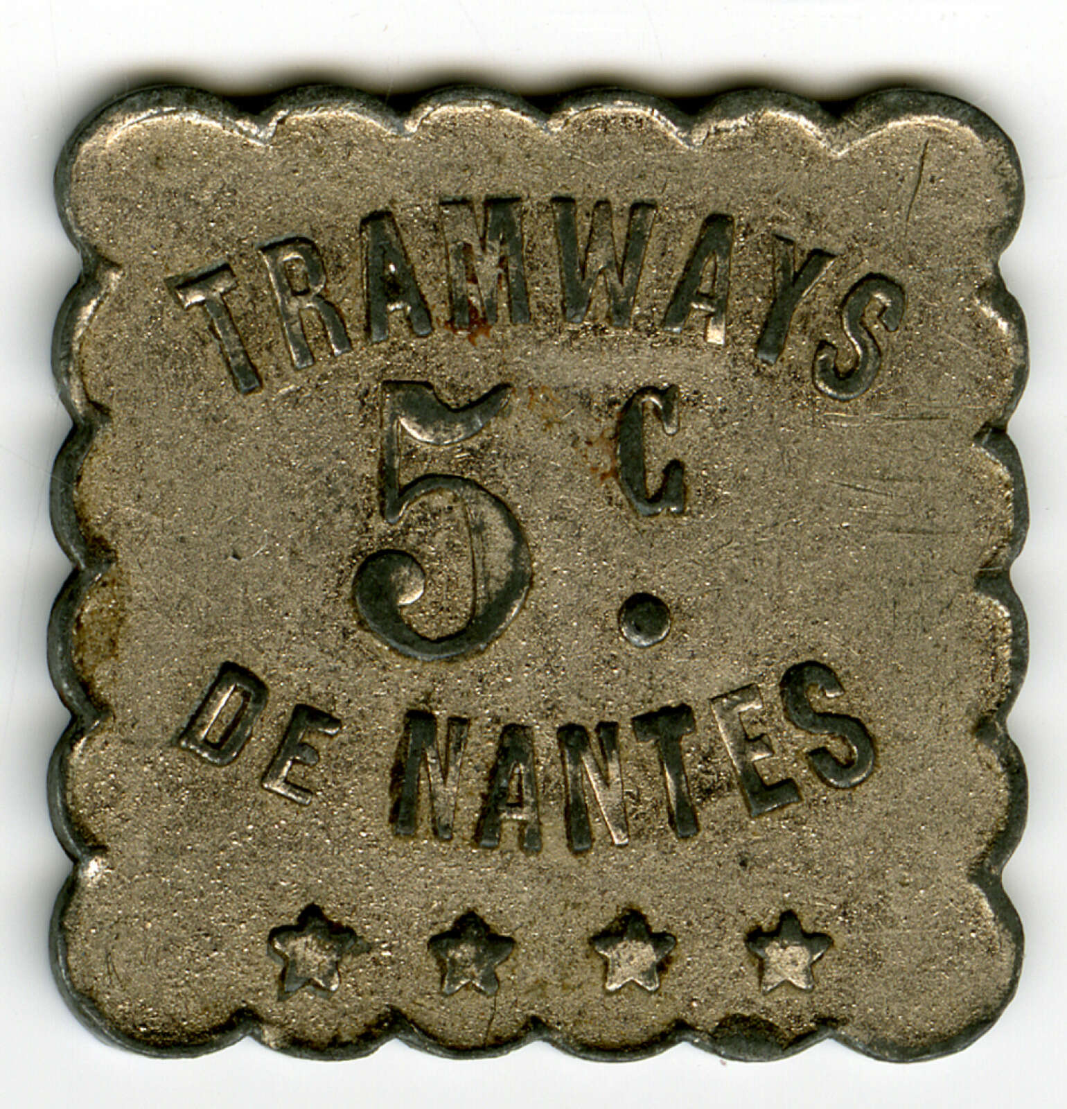 Jeton de la compagnie de tramway