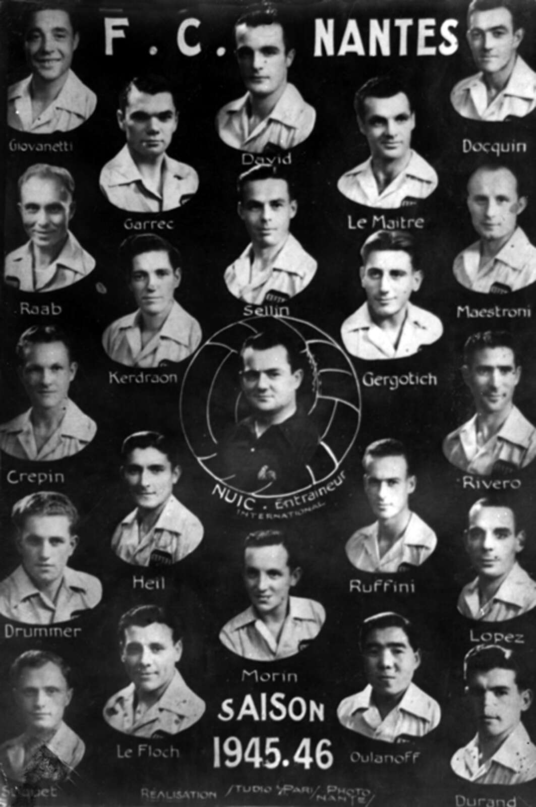 Le FC Nantes, saison 1945/1946