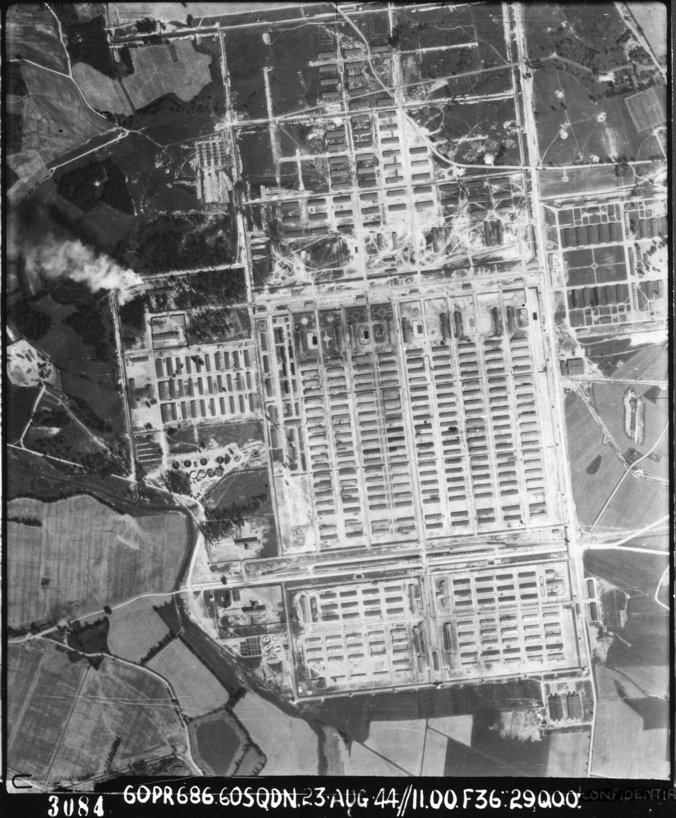 Vue aérienne d’Auschwitz-Birkenau II