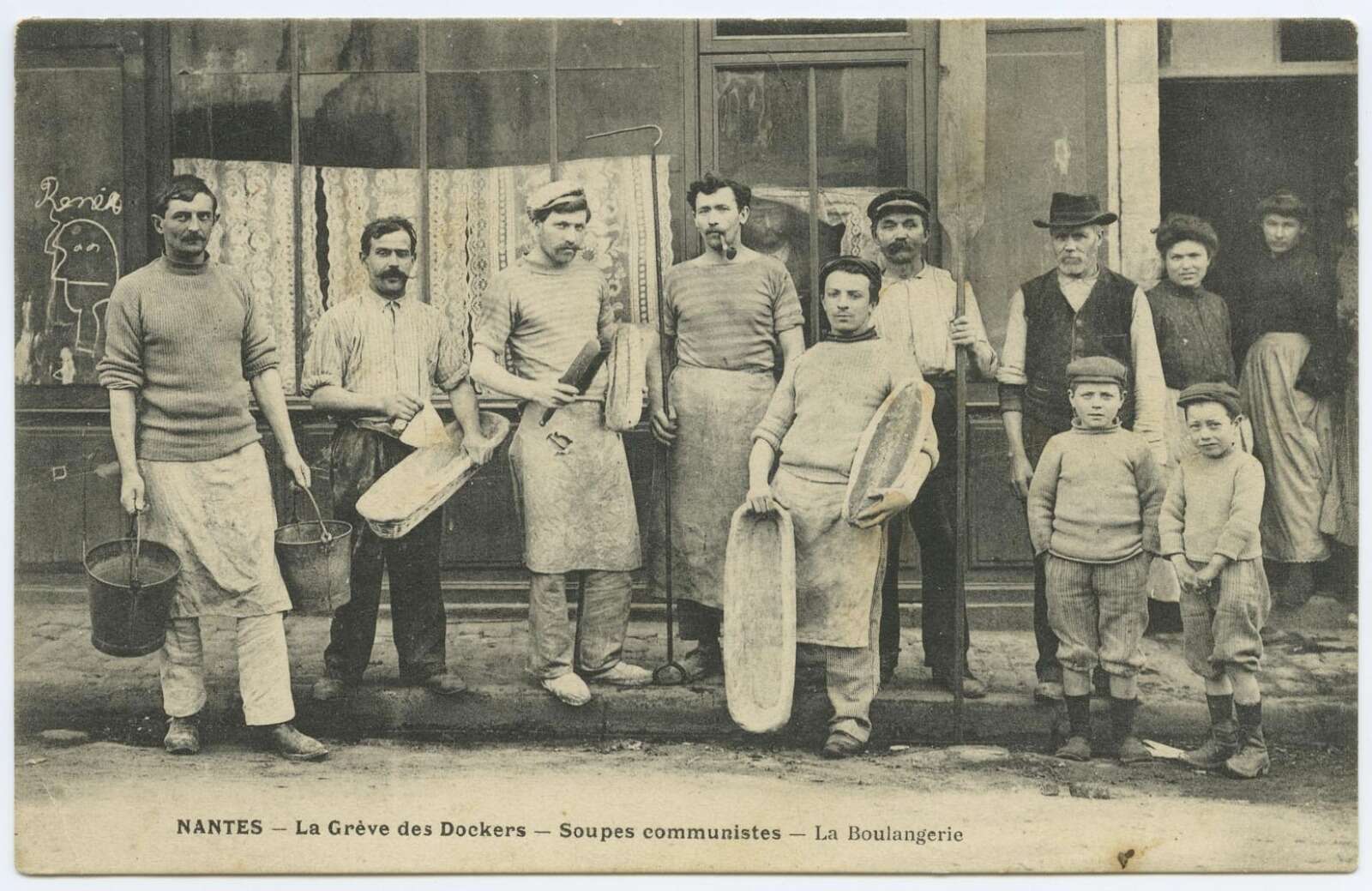 Boulangerie des soupes communistes durant la grève des dockers de mars-avril 1907